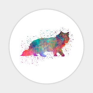 forest cat in watercolor Magnet